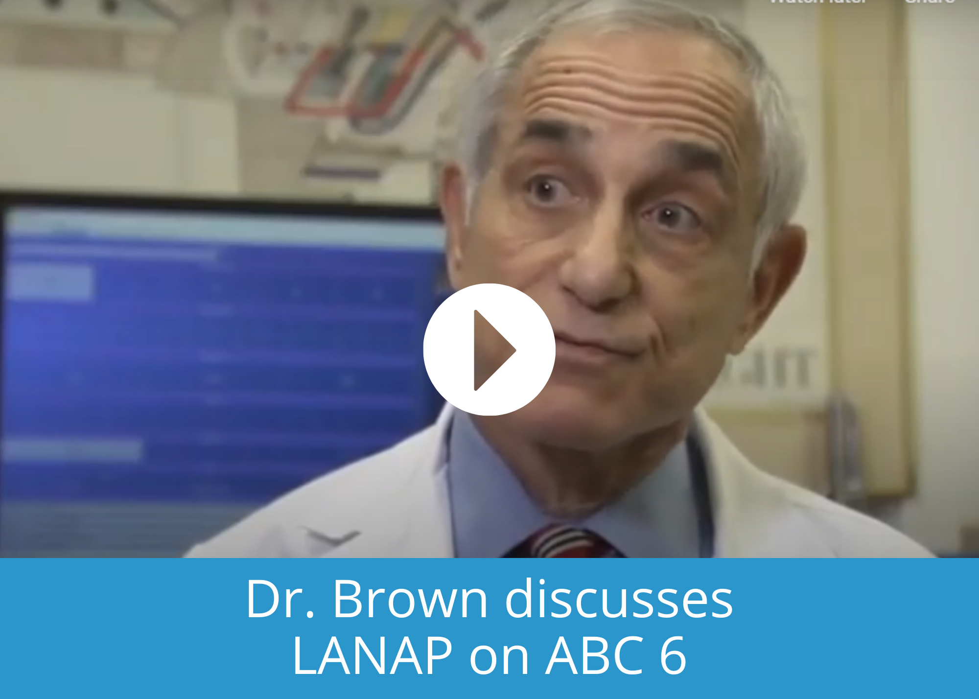 Link opens a video - See Dr. Brown on ABC 6 Discussing LANAP