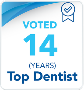 Voted 14 years Top Dentist